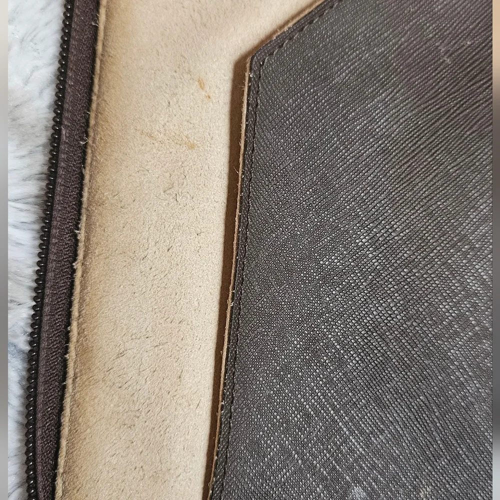 Michael Kors Dark Brown Logo Tablet Sleeve